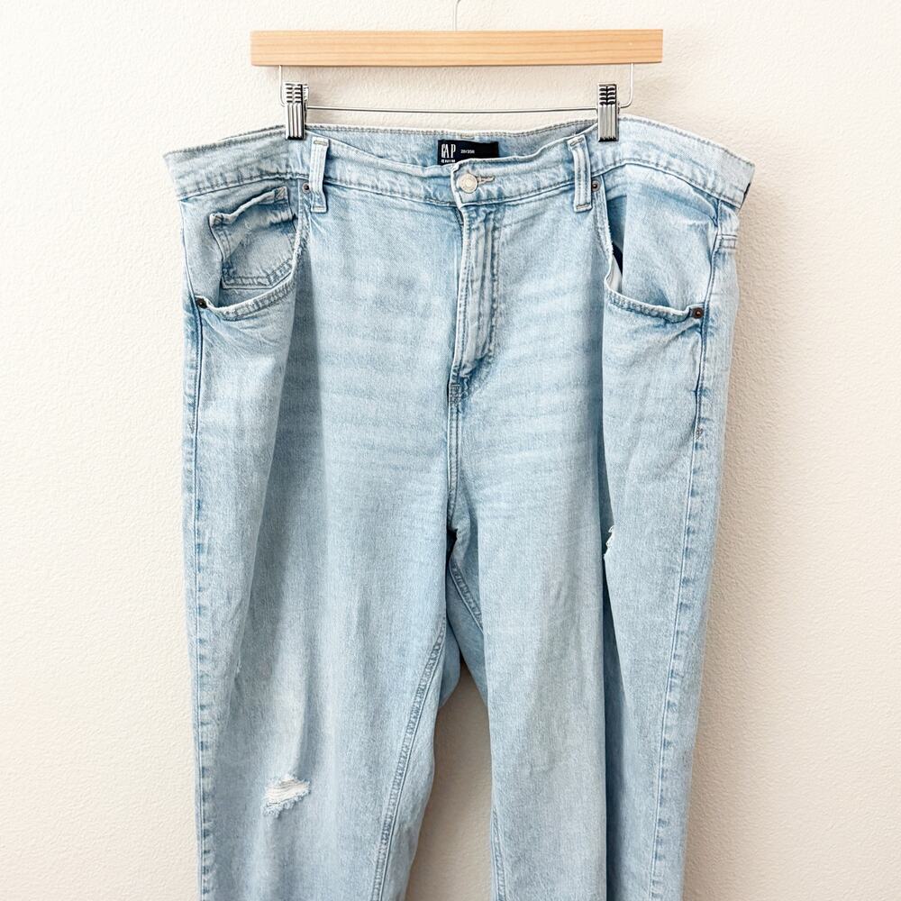GAP | '90s Loose Intentional Distressed Denim Jeans Light Wash | 20/35R